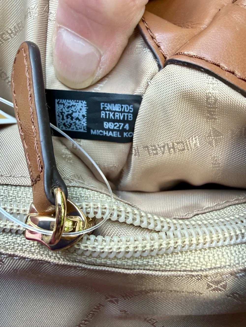 Michael Kors Christina  Brown Monogram Shoulder tote - Picture 6 of 11